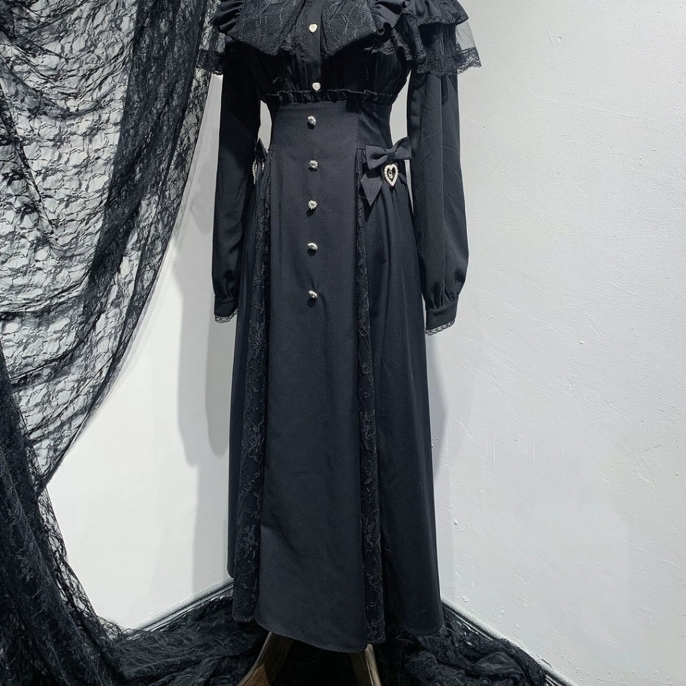 Virtual Paradise Long Black Jirai Skirt